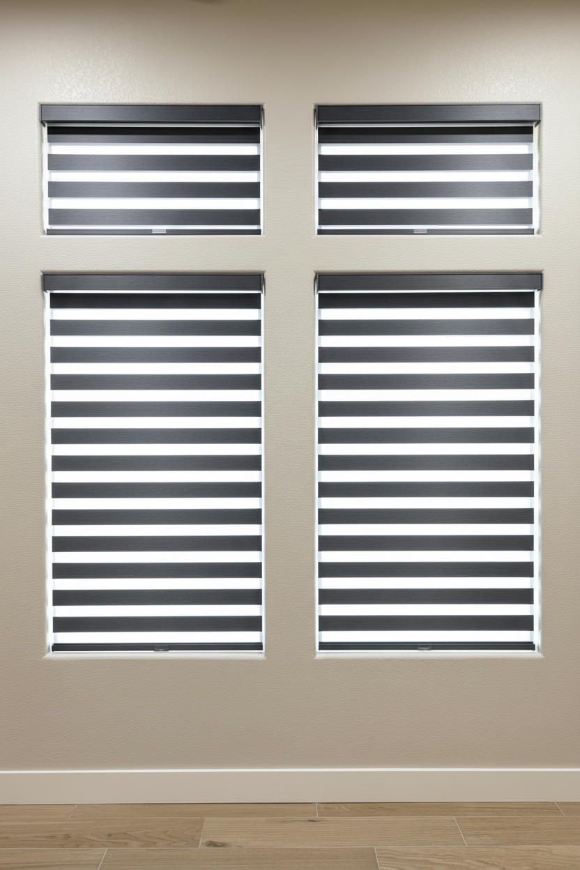 Charcoal Zebra Blinds