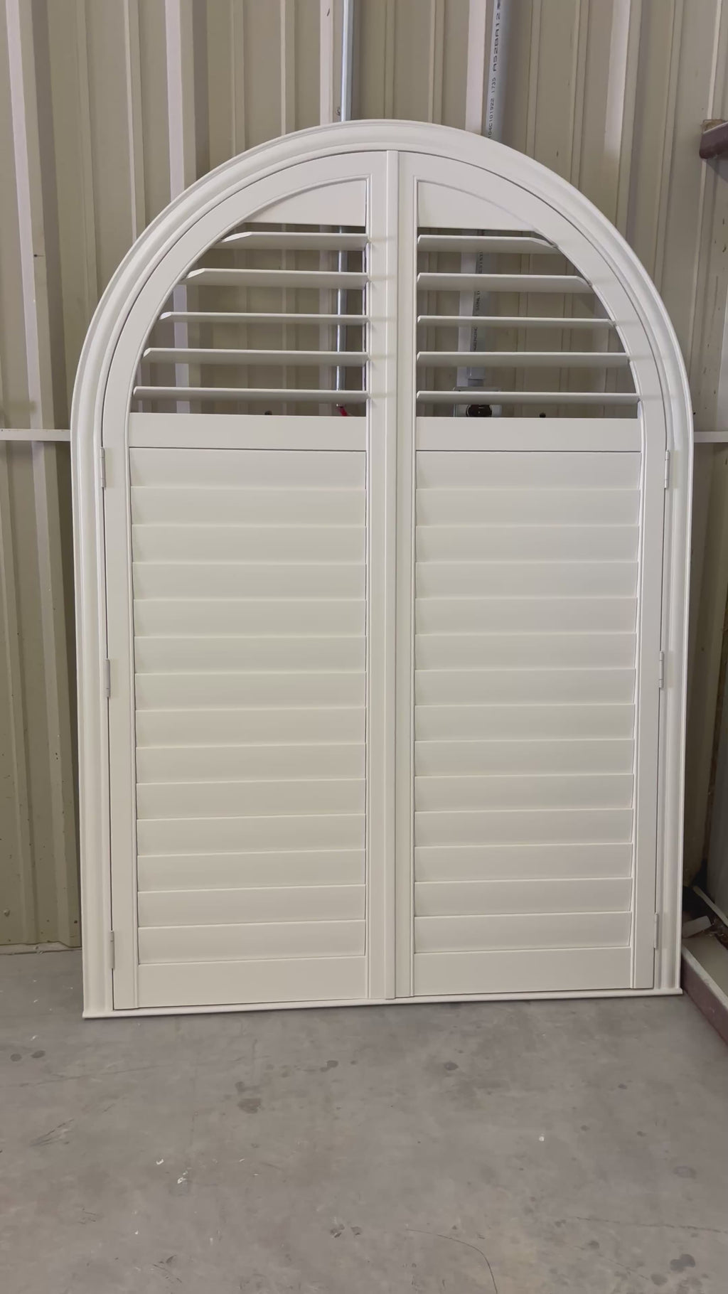 Arch Wood Shutter (Request a Quote)